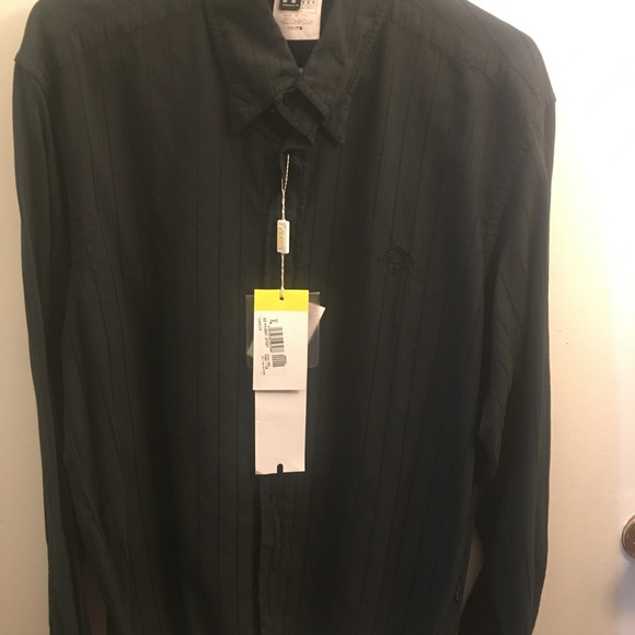 Men's Black Versace Jeans Couture Shirt L